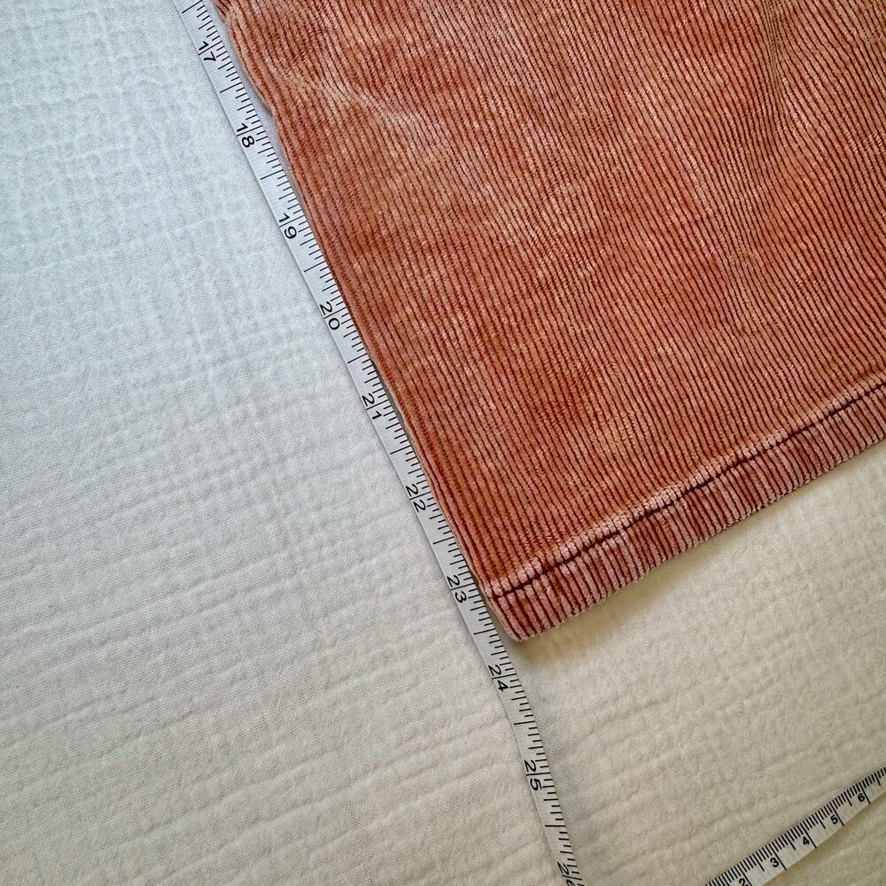 Pilcro Corduroy High Rise Cropped Wide Leg Pants Dusty Rose Orange Women’s 24 - Picture 14 of 15